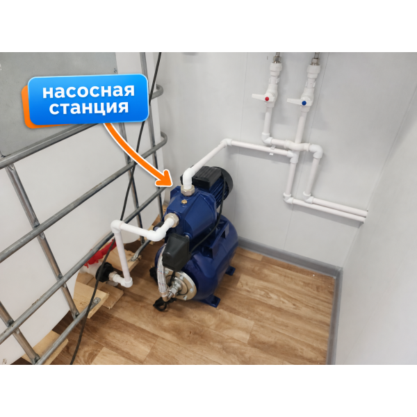 Сантехнический блок-контейнер с душевыми кабинами Сантехнический блок-контейнер с душевыми кабинами